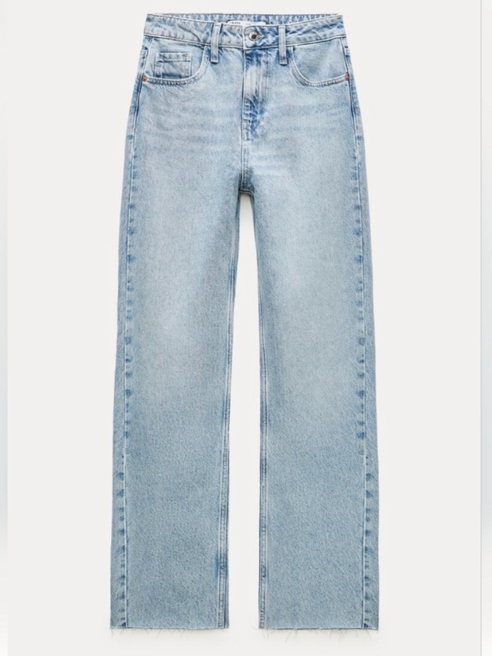 Zara High-Rise Straight Leg ankle length Jeans